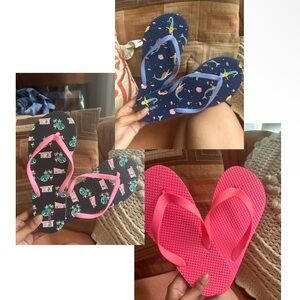 3 Piece Girls Flip-Flops Set